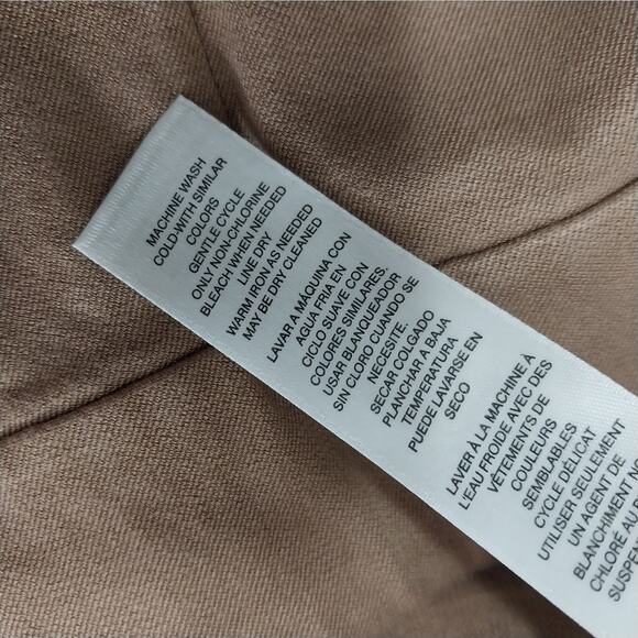 WHITE HOUSE BLACK MARKET! "THE LEGGING" TAN STRETCH "SUEDE" INSET PANTS! SZ 6 - Picture 10 of 12